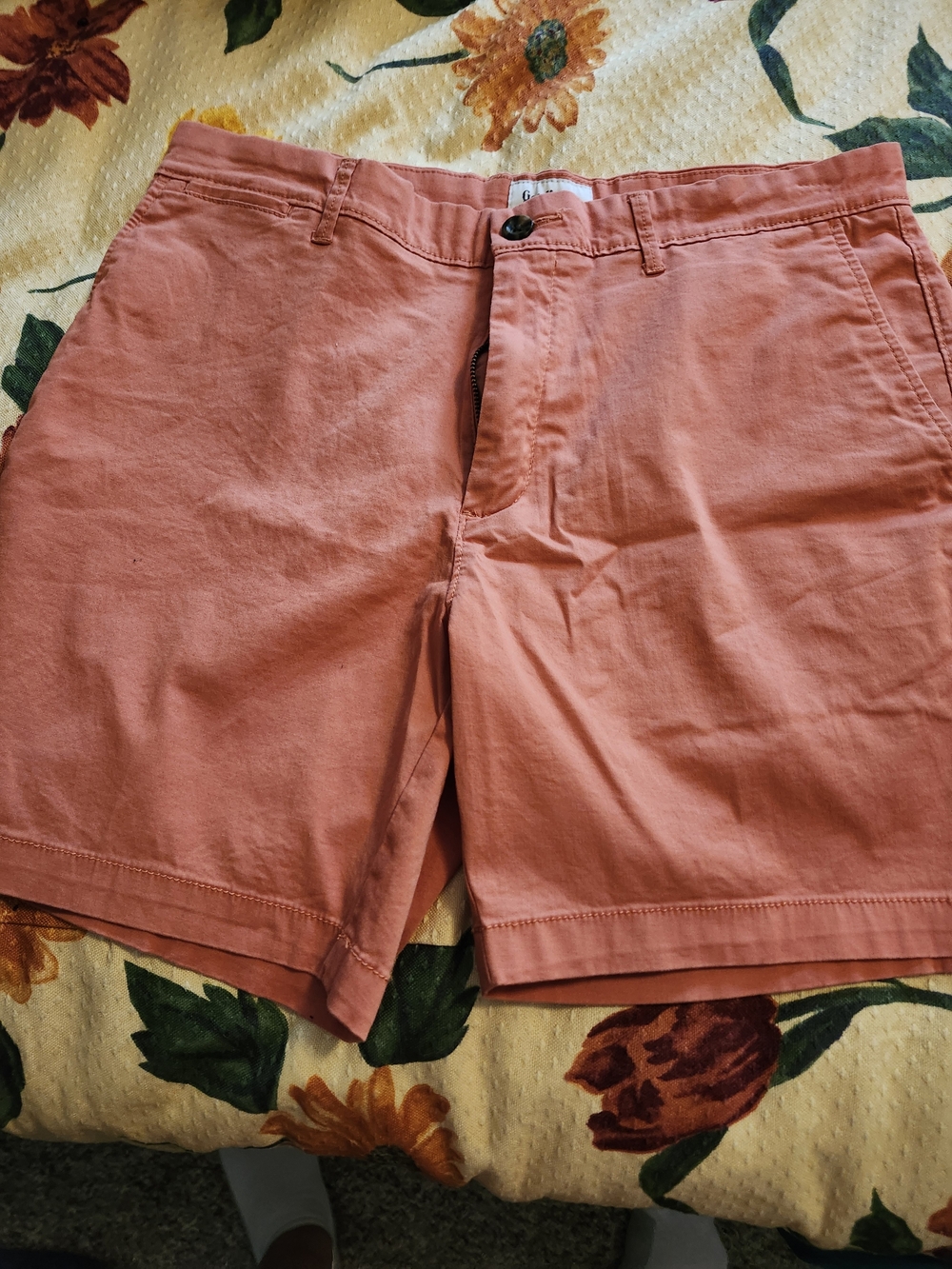 Men's Coral Pink Cotton Shorts